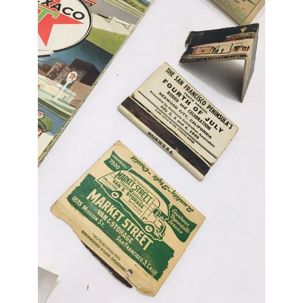 JUNK DRAWER LOT MAPS OLD PHOTOS STAMPS LEATHER POSTCARDS AIRPLANE CARDS ETC
